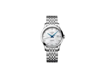 Longines Record Collection 30.00 mm "White Mother-of-Pearl/Stainless Steel" L2.321.4.87.6