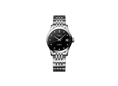 Longines Record Collection 26.00 mm "Black Lacquer Polish/Stainless Steel" L2.320.4.57.6