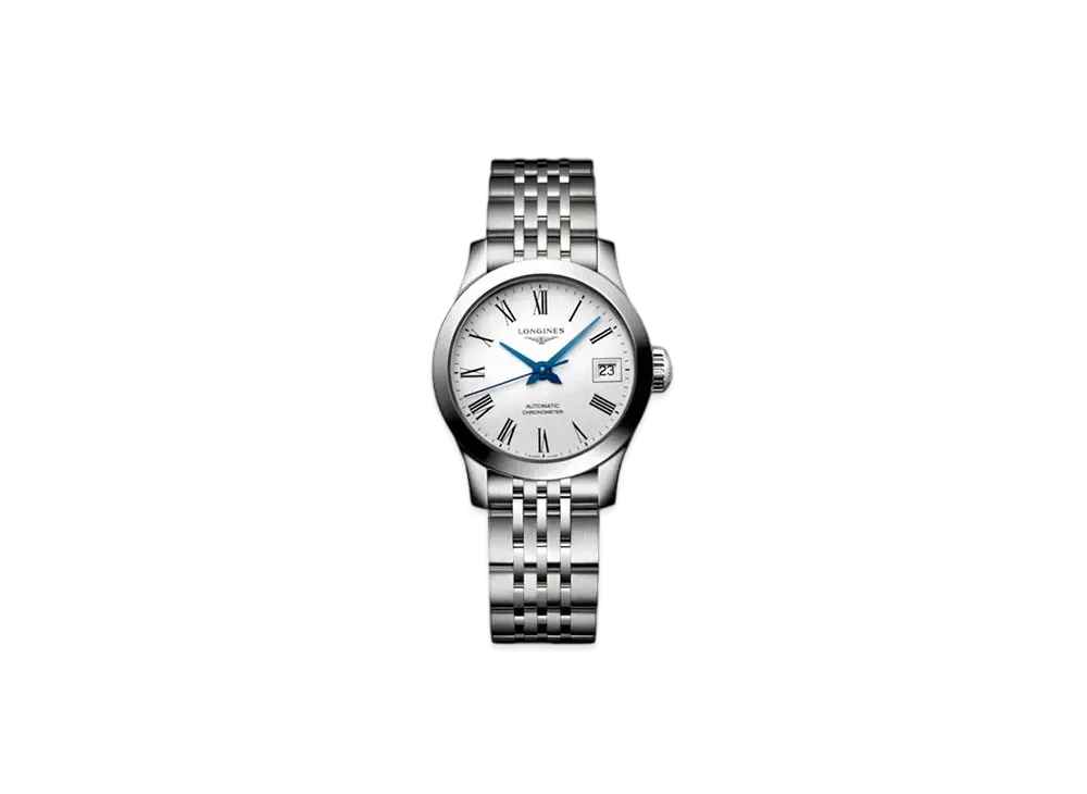 Longines Record Collection 26.00 mm "Matte White/Stainless Steel" L2.320.4.11.6