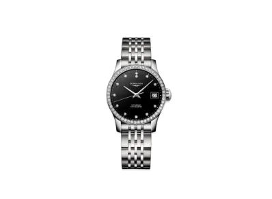 Longines Record Collection 26.00 mm "Black Lacquer Polish/Stainless Steel" L2.320.0.57.6