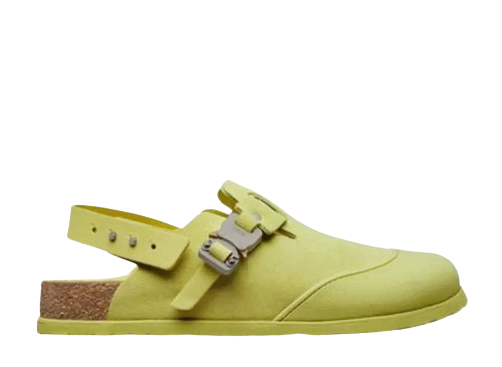 Dior × BIRKENSTOCK Tokio Mule "Nubuck/Calfskin/Pastel Yellow"