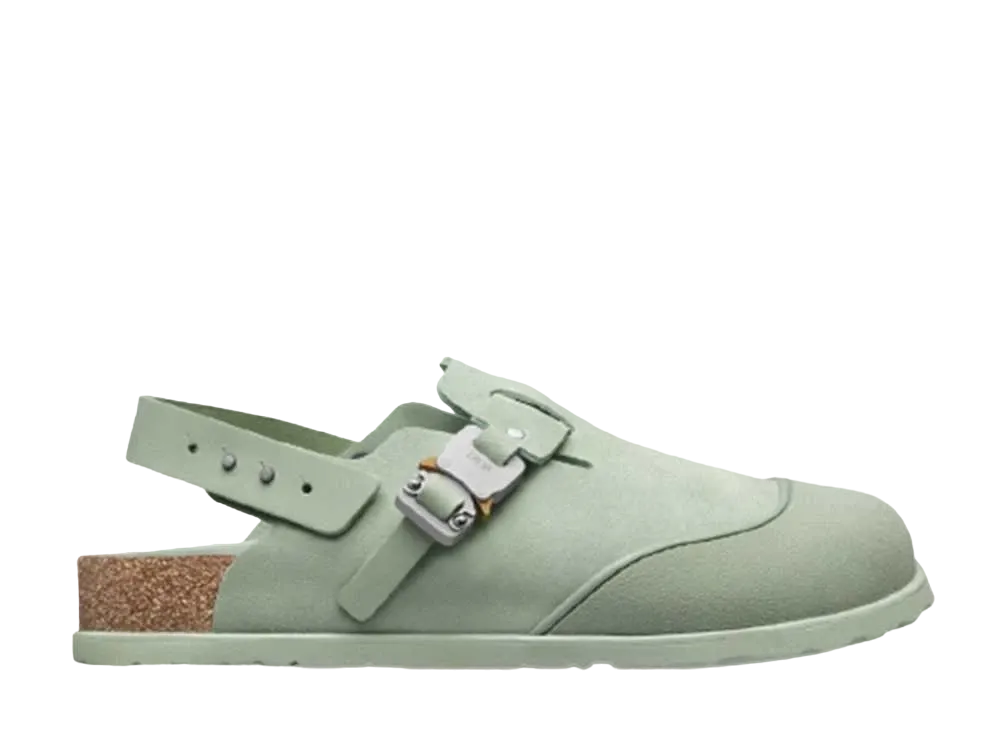 Dior × BIRKENSTOCK Tokio Mule "Nubuck/Calfskin/Pastel Green"