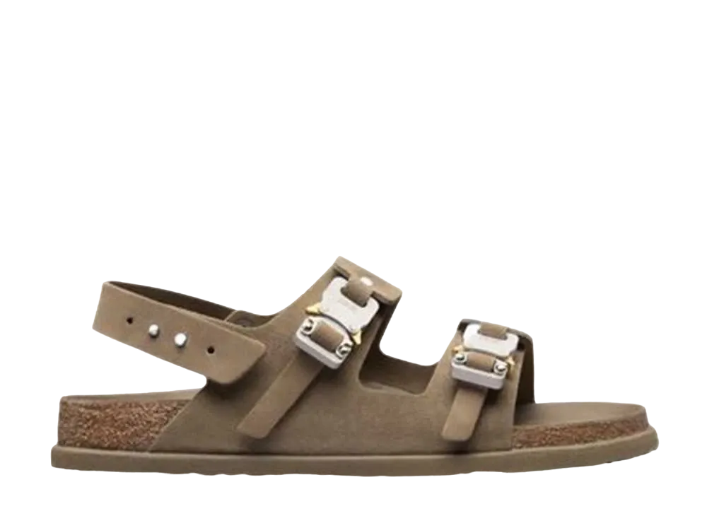 Dior × BIRKENSTOCK Milano Sandal "Nubuck/Calfskin/Khaki"