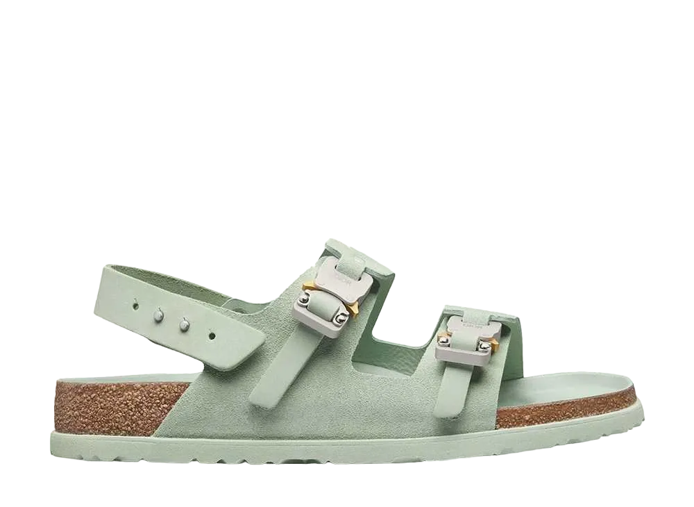 Dior × BIRKENSTOCK Milano Sandal "Nubuck/Calfskin/Pastel Green"