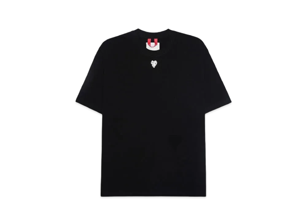 La Mofiel With Love Silver Heart Tee "BLK"