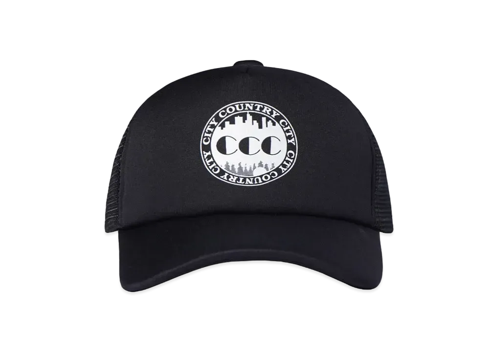 CITY COUNTRY CITY MESH CAP "BLACKxBLACK"