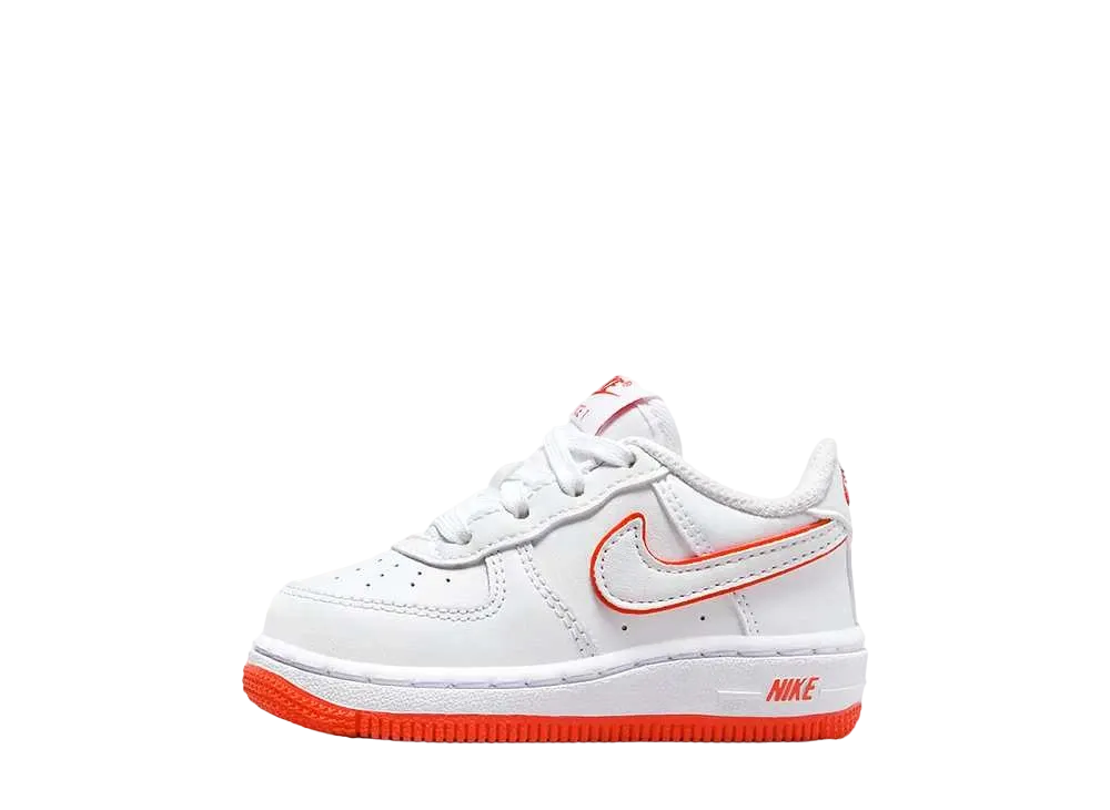 ナイキ TD エアフォース1 ロー "ホワイト/ピカンテレッド"(キッズ)