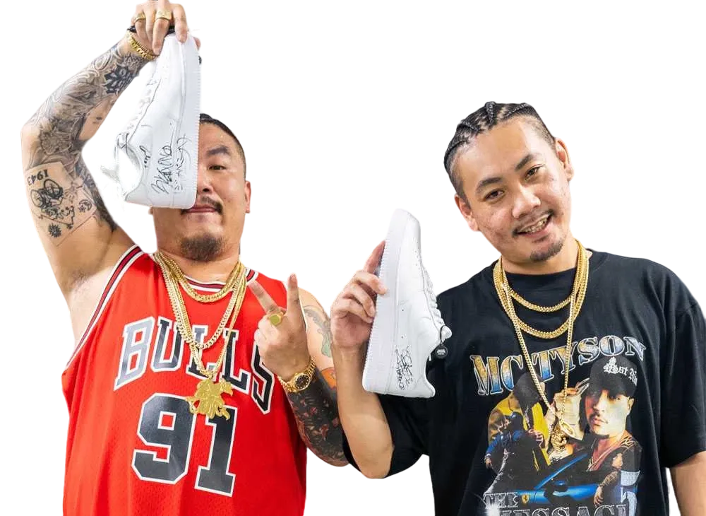 MC TYSON【THE MESSAGE 5】Shoes hand-signed by ジャパニーズマゲ