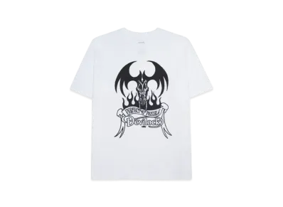 DEVILOCK FIRE TATTOO LOGO TEE "WHITE"