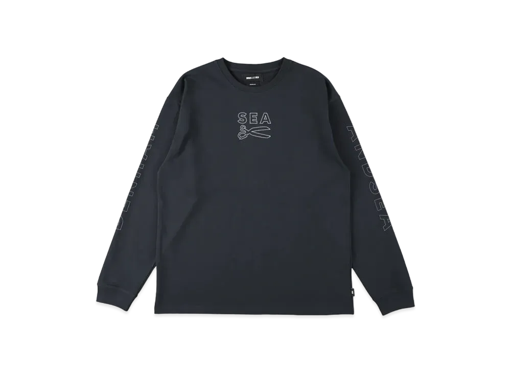WIND AND SEA x DENHAM Stitch Razor L/S Tee "Navy"