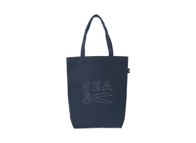 WIND AND SEA x DENHAM Canvas Tote Bag "Navy"