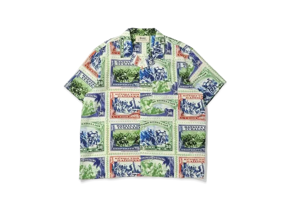 UNION x AWAKE NY Revolution Camp Collar Shirt "Multi"