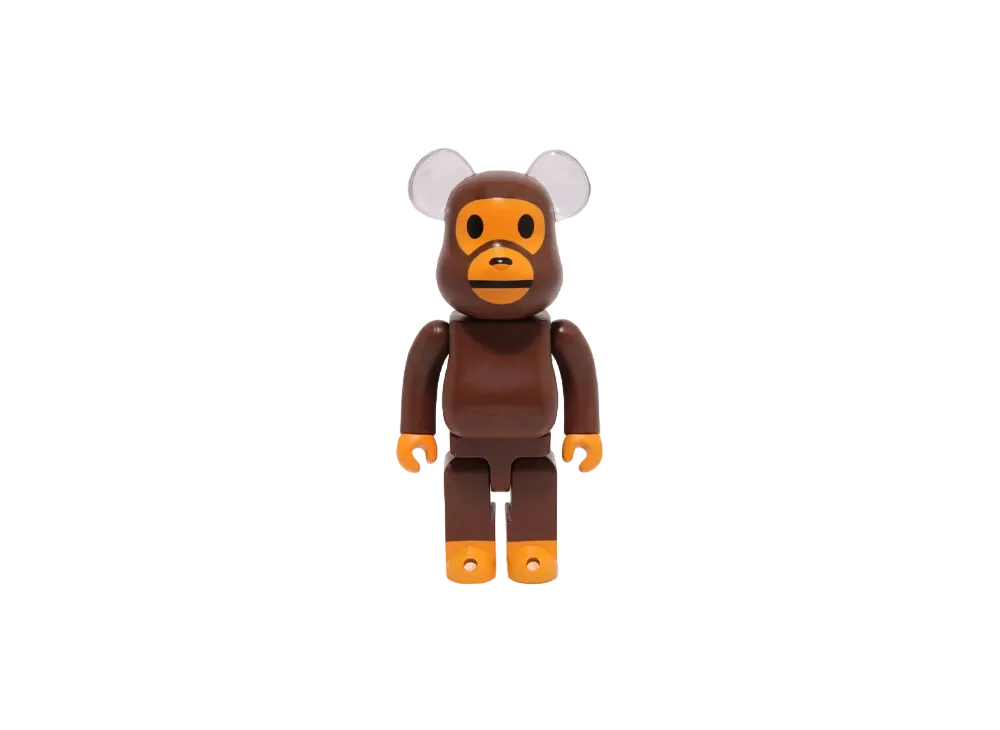 A BATHING APE x Bearbrick Baby Milo Ear Clear Ver. 400%