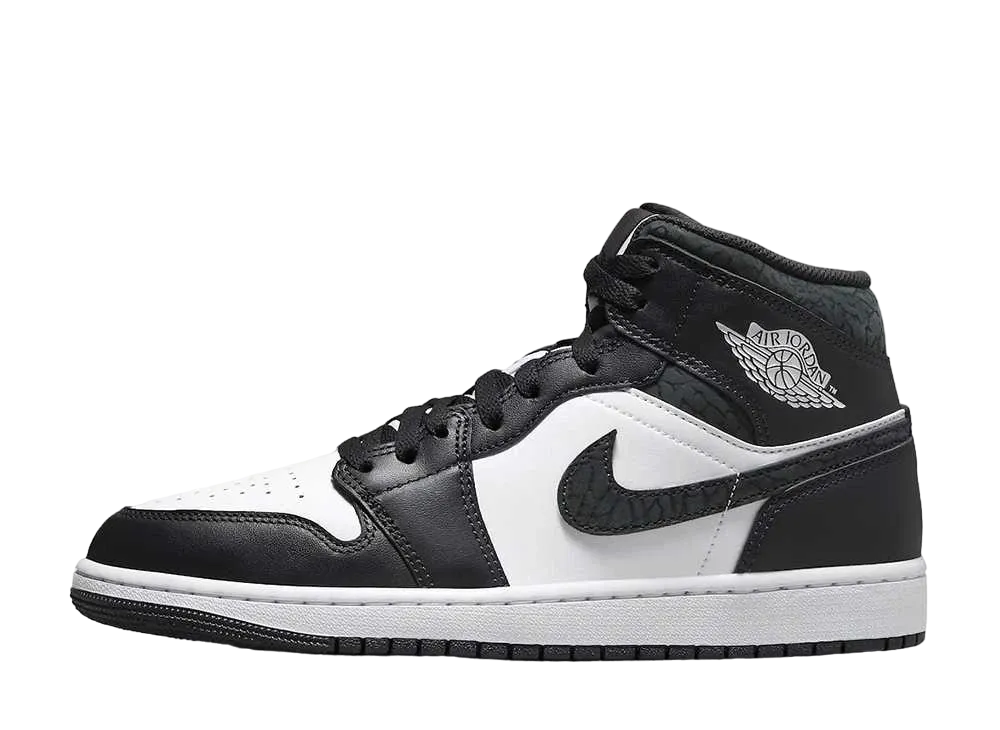 Nike Air Jordan 1 Mid "Panda Elephant/Safari"