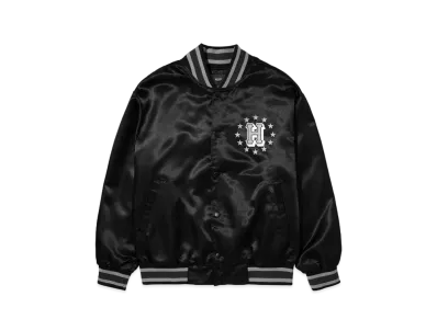 HUF Galactic Stack Baseball Jacket "Black"