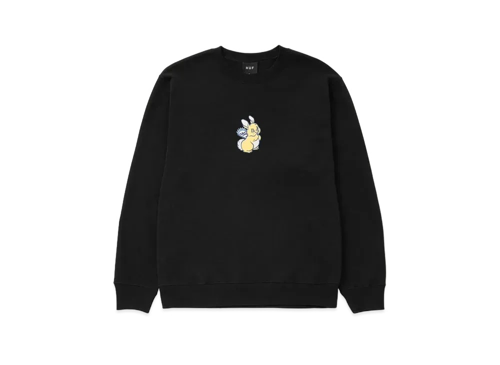 HUF Bad Hare Day Crew "Black"