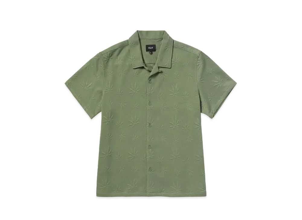 HUF Plantlife Jacquard Shirt "Moss"