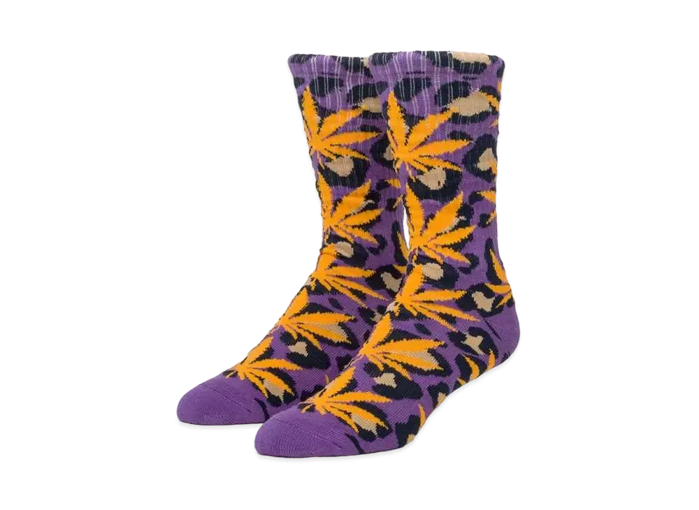 HUF Wildlife Plantlife Socks "Eggplant"
