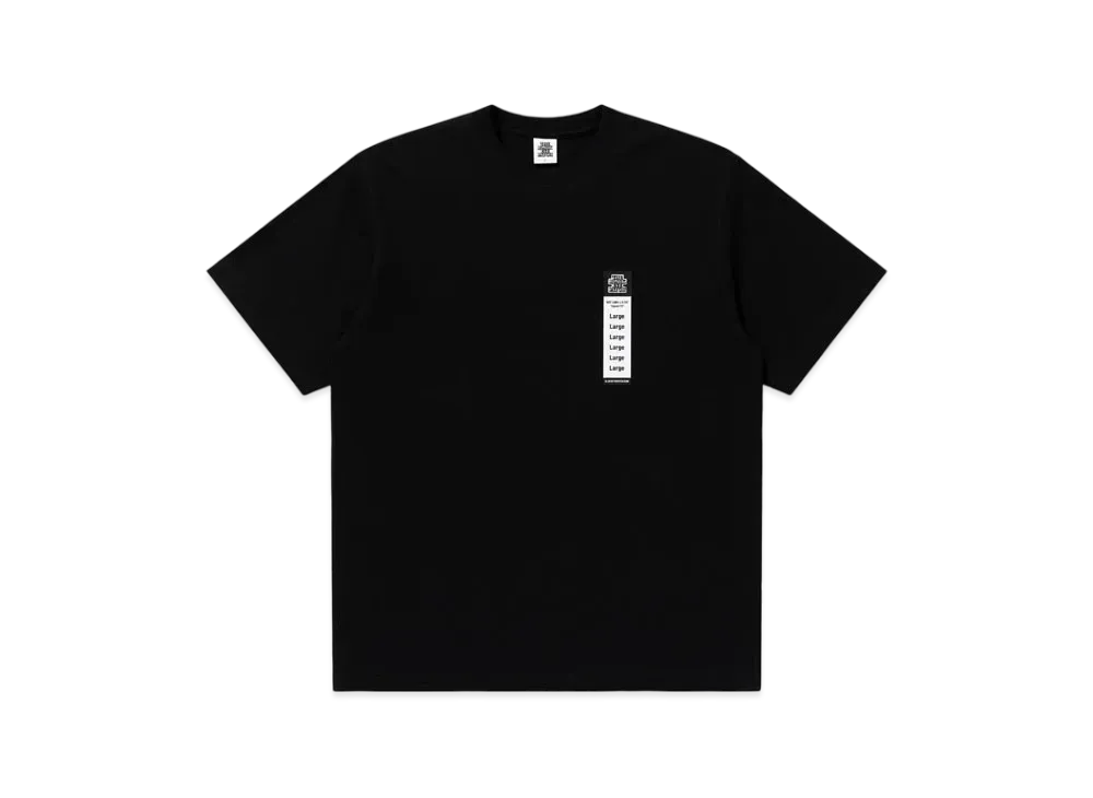 Black Eye Patch Size Label Tee "Black"