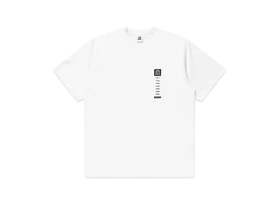Black Eye Patch Size Label Tee "White"