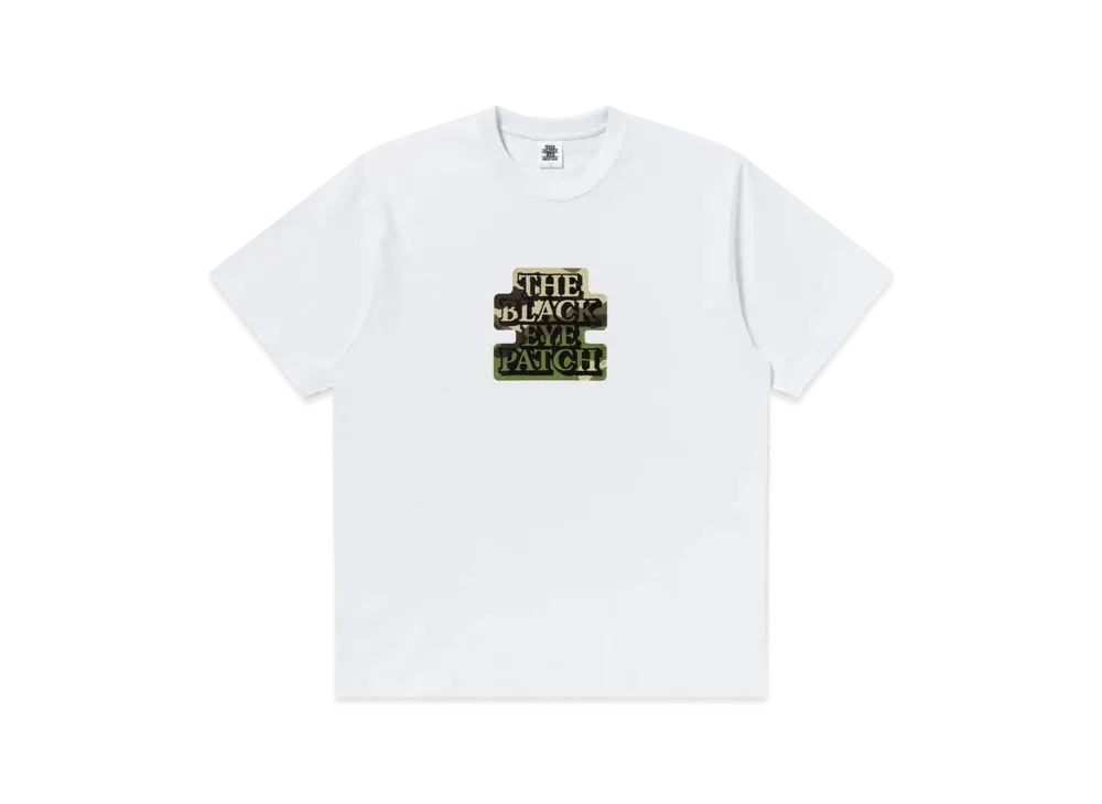 Black Eye Patch Camouflage OG Label Tee "White"