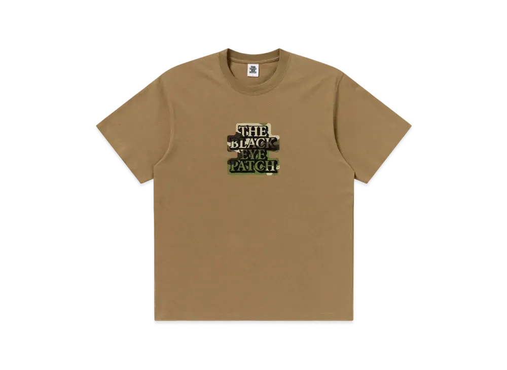 Black Eye Patch Camouflage OG Label Tee "Sand"