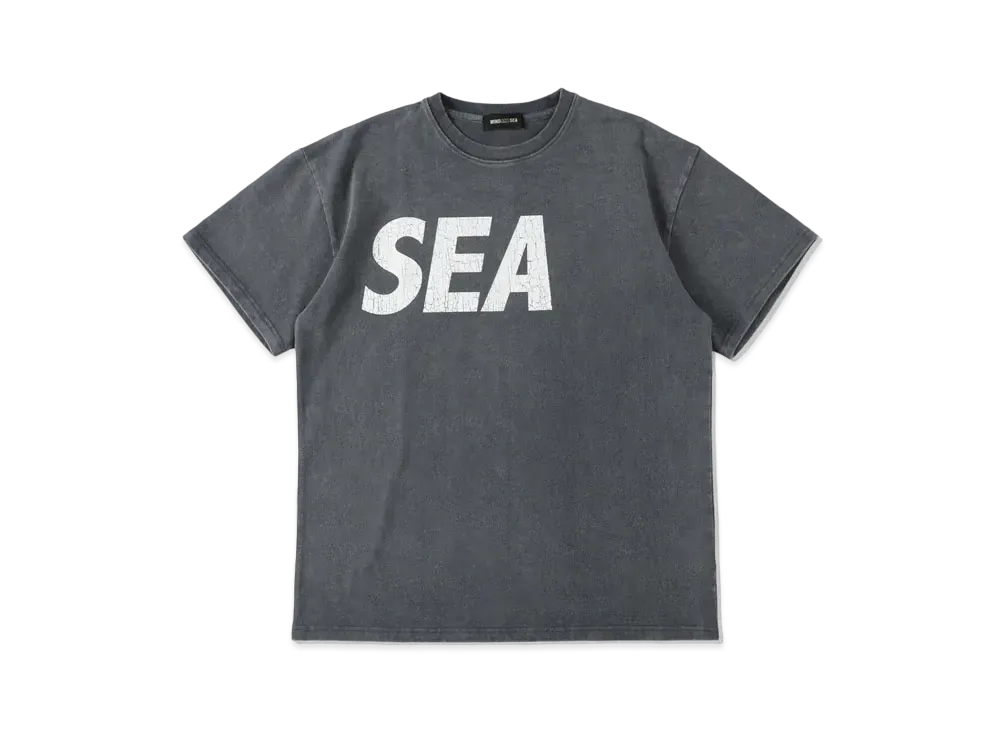 WIND AND SEA SEA (Crack-P-Dye) S/S Tee "Charcoal White"