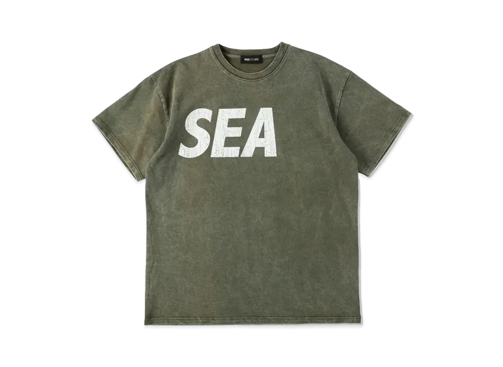 WIND AND SEA SEA (Crack-P-Dye) S/S Tee "OD White"