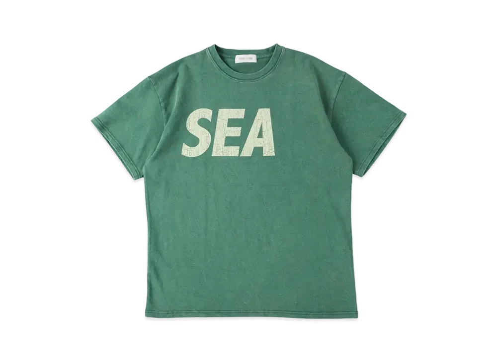トップス WIND AND SEA SEA L/S Tee \"Green Ivory\" Port & Co Beach Wash Garment-Dyed Long Sleeve Tee | Product