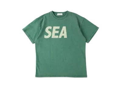 WIND AND SEA SEA (Crack-P-Dye) S/S Tee "P Green Ivory"