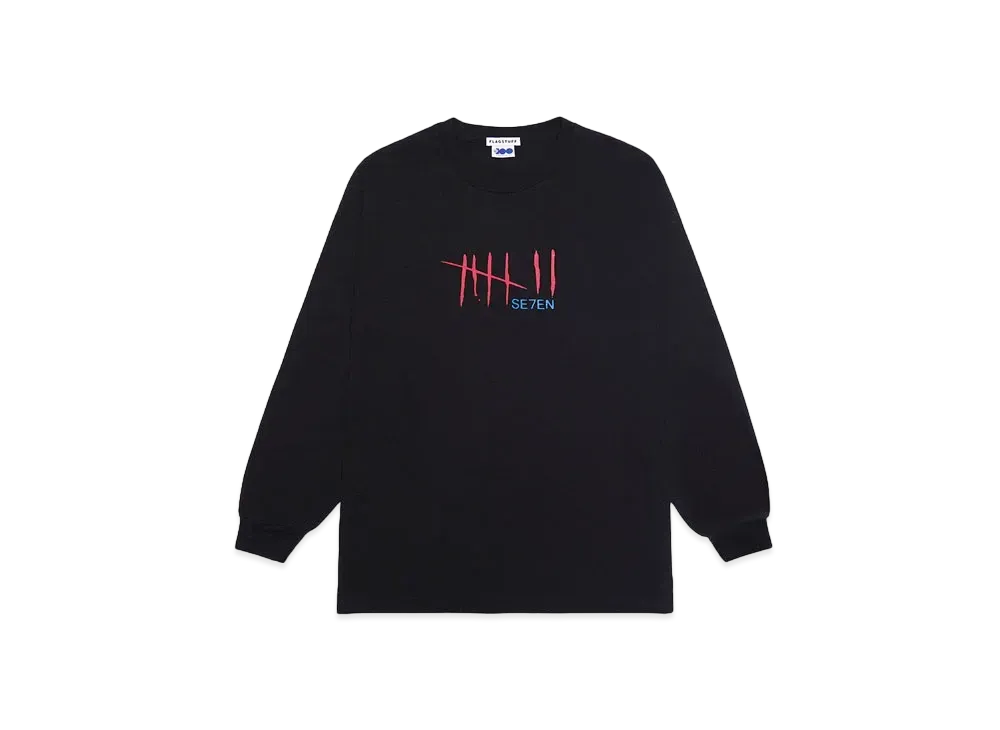 SE7EN x F-LAGSTUF-F L/S Tee "BLACK"