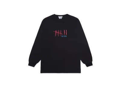 SE7EN x F-LAGSTUF-F L/S Tee "BLACK"