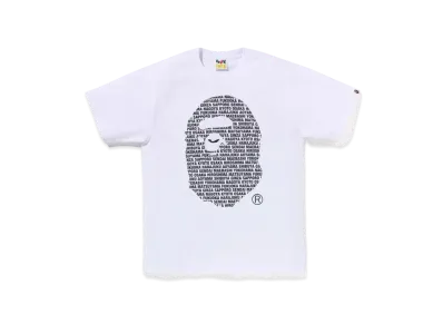 A BATHING APE Japan Ape Head Tee "White"