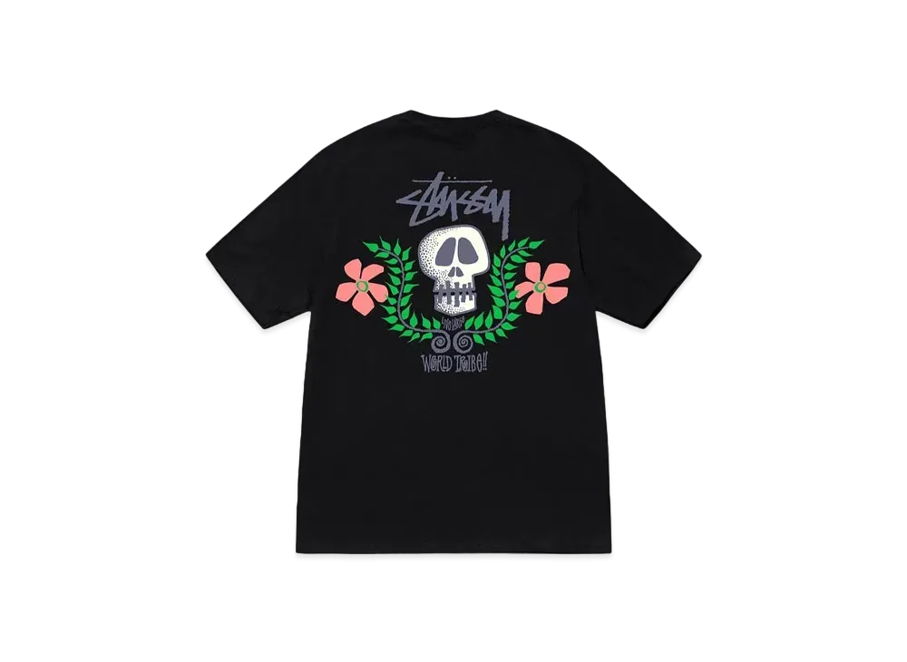 Stussy Skull Crest Tee "Black"