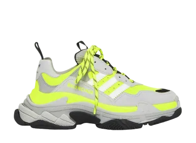 アディダス × バレンシアガ トリプルS "ネオンイエロー/ブラック/グレー"