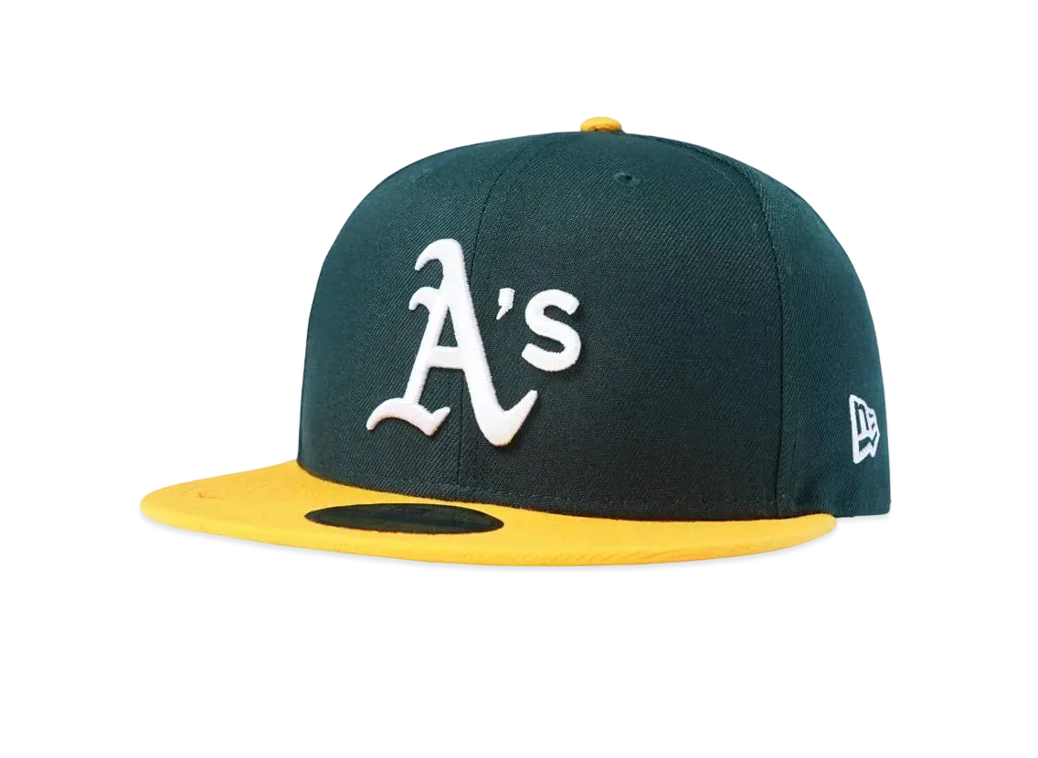 WIND AND SEA x MLB x NEW ERA Oakland Athletics (S_E_A) 59FIFTY CAP "Green/Yellow"