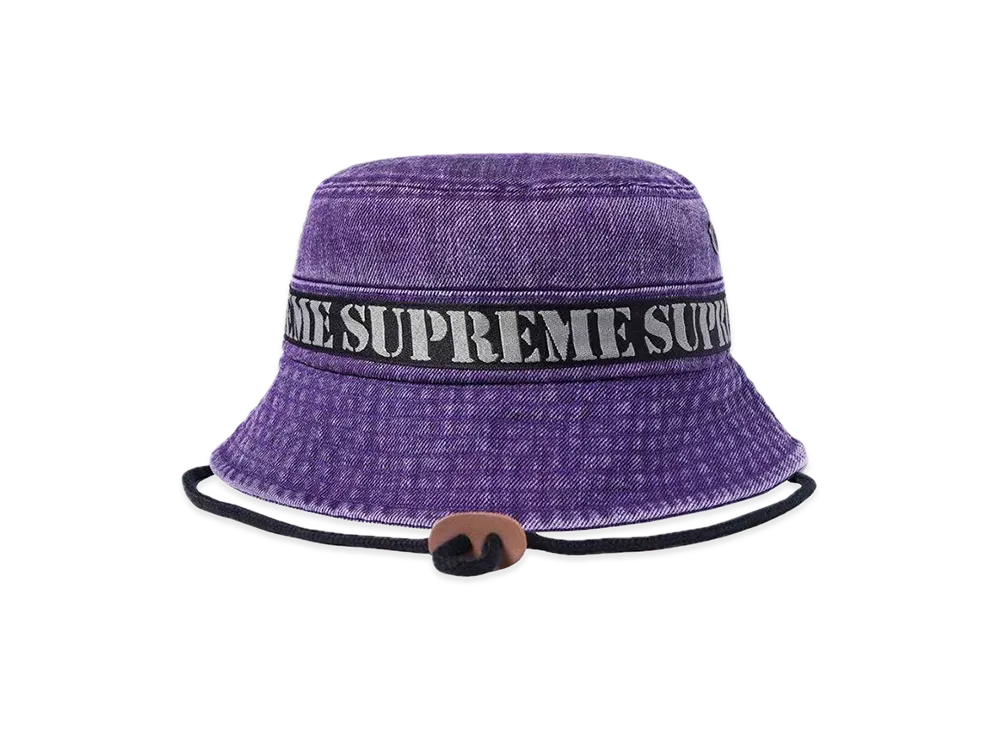Supreme Stencil Webbing Boonie "Purple"