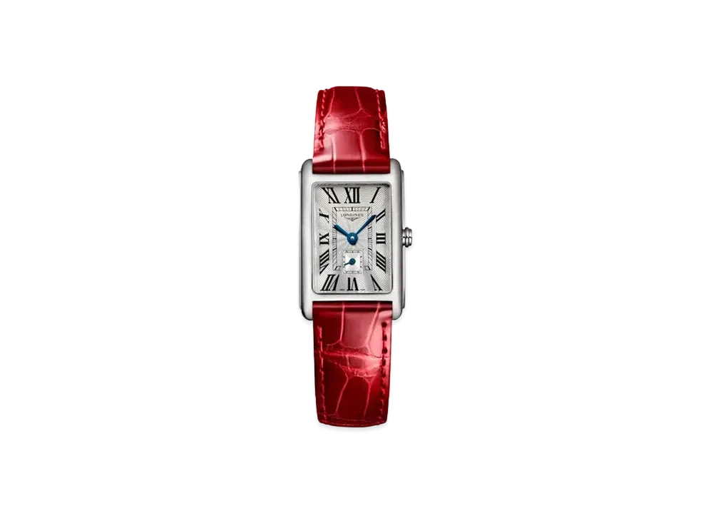 Longines Dolcevita 20.80 x 32.00 mm "Silver Franke/Stainless Steel/Red" L5.255.4.71.5