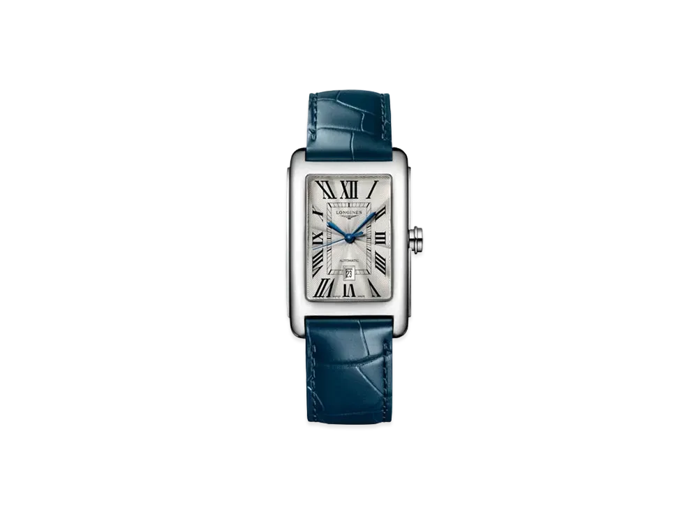 Longines Dolcevita 27.70 x 43.80 mm "Silver Franke/Stainless Steel/Blue" L5.757.4.71.9