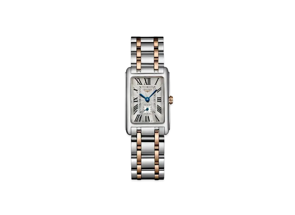 Longines Dolcevita 20.80 x 32.00 mm "Silver Franke/Stainless Steel/Pink Gold Crown" L5.255.5.71.7