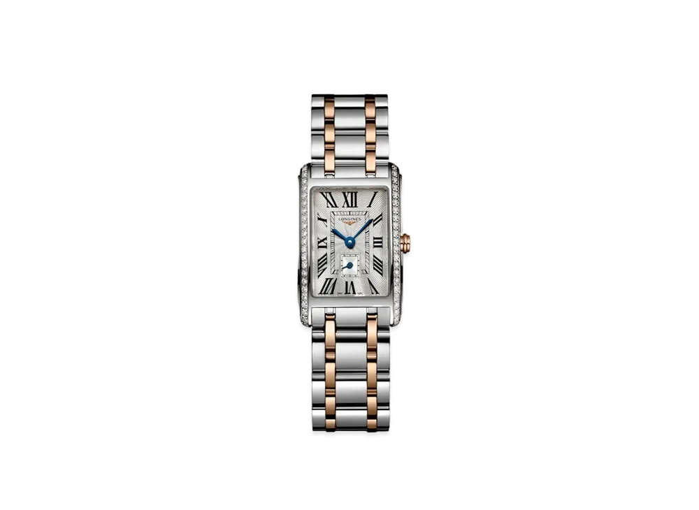 Longines Dolcevita 20.80 x 32.00 mm "Silver Franke/Stainless Steel/Pink Gold Crown" L5.255.5.79.7