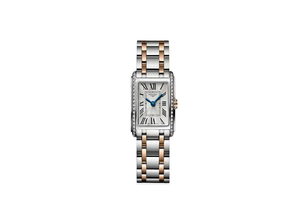 Longines Dolcevita 17.70 x 27.00 mm "Silver Franke/Stainless Steel/Pink Gold Crown" L5.258.5.79.7