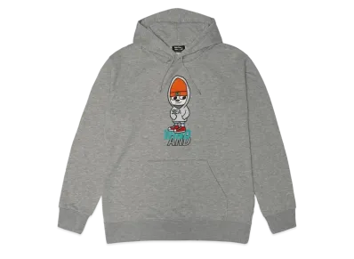 WIND AND SEA x PARAPPA THE RAPPER (WIND AND PARAPPA) HOODIE "Gray"