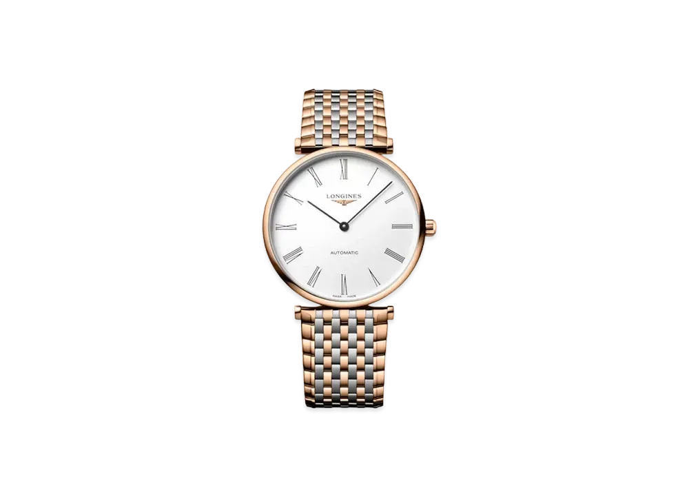 Longines La Grande Classique de Longines 38.00mm "White/Red/Stainless Steel" L4.918.1.91.7