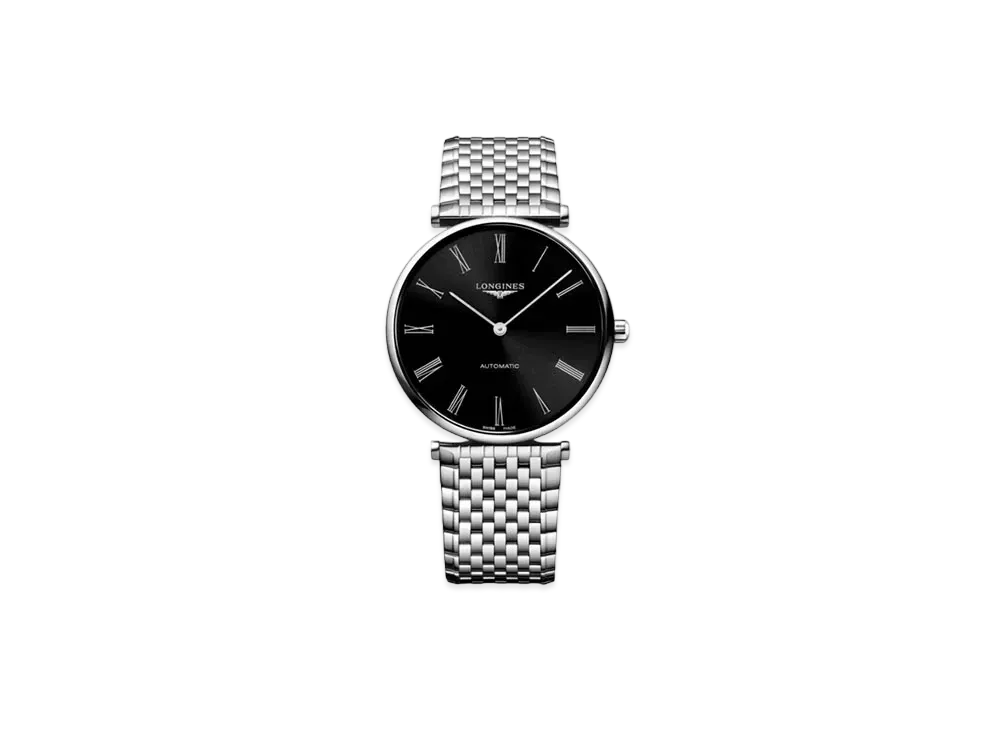 Longines La Grande Classique de Longines 38.00mm "Black Sun Ray/Stainless Steel" L4.918.4.51.6