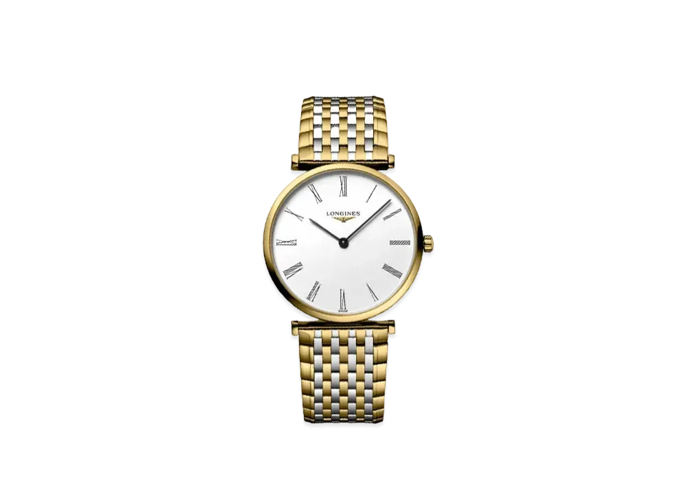 Longines La Grande Classique de Longines 36.00mm "White/Yellow/Stainless Steel" L4.755.2.11.7