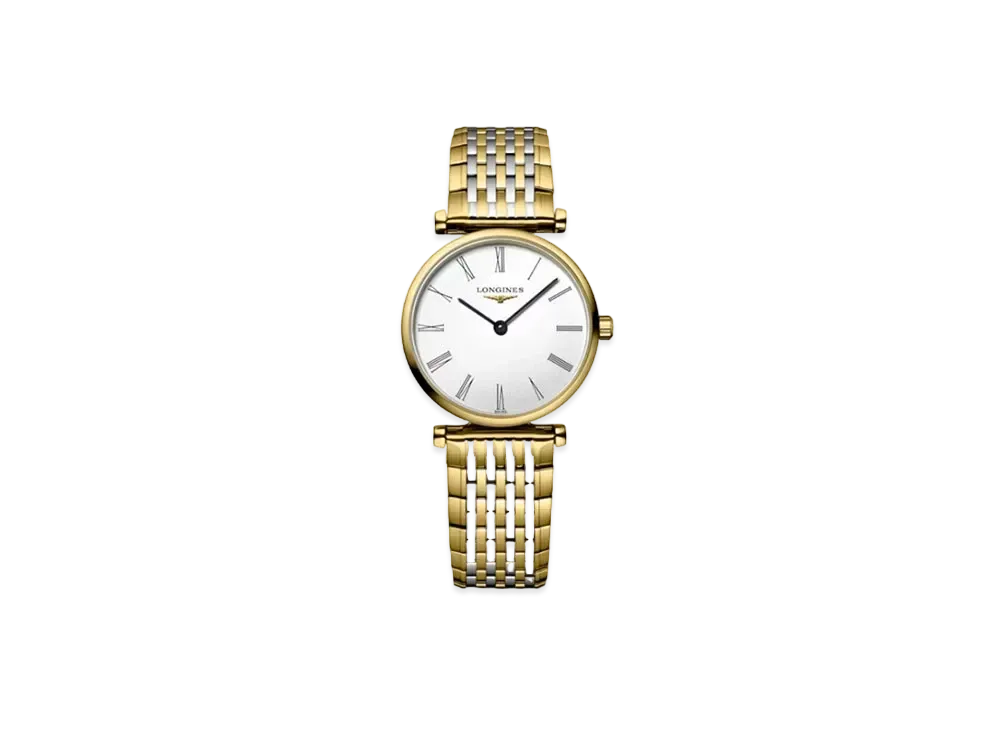 Longines La Grande Classique de Longines 24.00mm "White/Yellow/Stainless Steel" L4.209.2.11.7