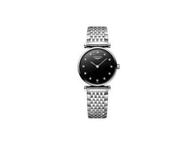 Longines La Grande Classique de Longines 24.00mm "Black Lacquer Polish/Stainless Steel" L4.209.4.58.6