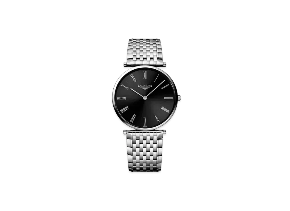 Longines La Grande Classique de Longines 36.00mm "Black Sun Ray/Stainless Steel" L4.755.4.51.6