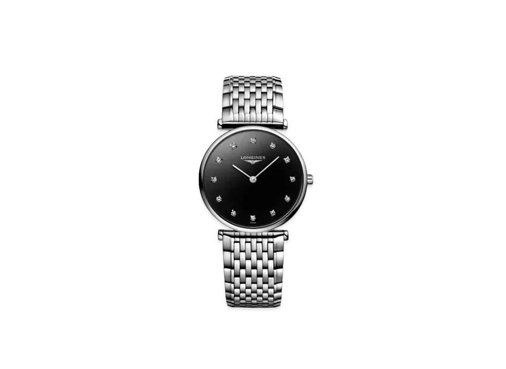 Longines La Grande Classique de Longines 29.00mm "Black Lacquer Polish/Stainless Steel" L4.512.4.58.6